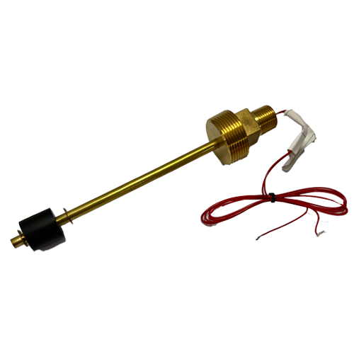 FPI Float Switch, Buna Float, Brass Stem, 7" 2 Wire