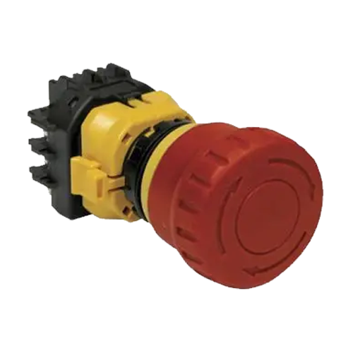 Emergency Stop Button, Push, M12 Connector, SPDT
