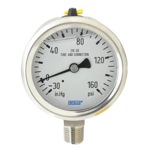 2-1/2" Bottom Mount Pressure Gauge 30-0-160 PSI